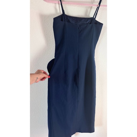 Bardot Carmelle Midi Dress in Navy Size 4 NWOT - Picture 8 of 9